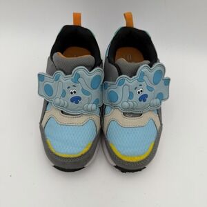 Blues Clues Toddler Shoes Size 10 Blue Character Sneakers Hook Loop